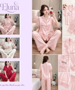 [DEAL MỞ BÁN] Bộ Đồ Ngủ Nữ Eluna Pijama Chất Liệu Đũi Vân Mây DU20 Mềm Mát Thoải Mái