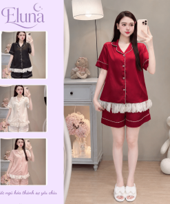 Bộ Pijama Nữ Eluna Lụa Latin Cao Cấp Tay Dài Xinh Xắn (LT29)