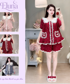Pijama Chất Liệu Đũi Vân Mây DU20 Mềm Mát