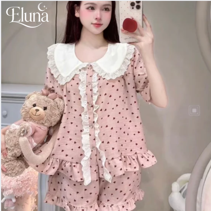 Pijama Chất Liệu Đũi Vân Mây DU20 Mềm Mát
